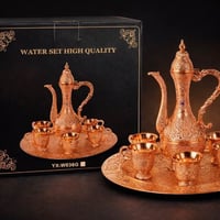 طقم ضيافة • فخامة شرقية • لمعة نحاسية