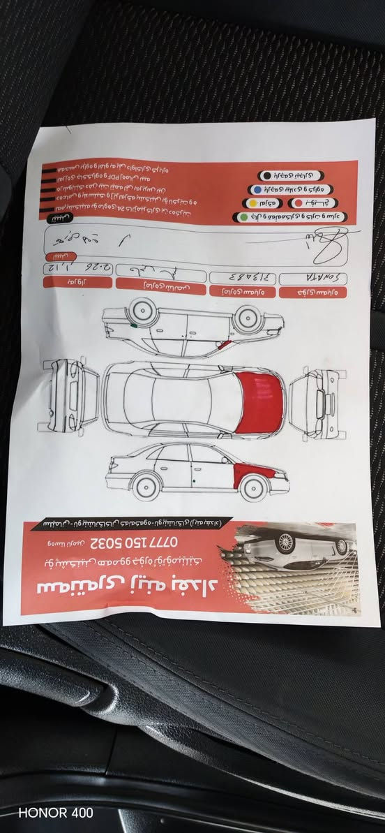 سوناتا ٢٠١٩ أمريكي 
ضرر جملغ بونيد بدون دواخل ايرباك بس ستيرن راجع بلادي ماشي ٨١الف ميل 
گيرو محرك مامفتوح ب شرط فحص    
صور سونار مرفقة ب المنشور 
سعر132
العنوان السليمانية معرض باران 
***********
*********** السليمانية, العراق
