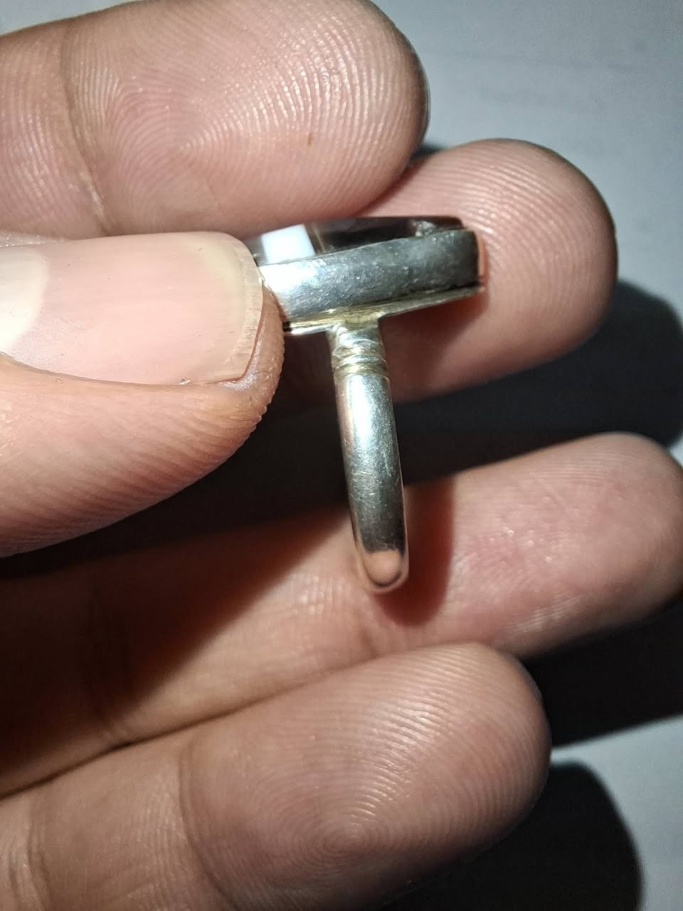 #للبيع جزعة يمانية خنصرية
للتواصل خاص او ***********
السعر ٧٠ الف
