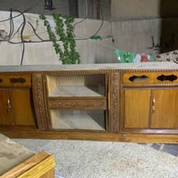 بوفيه للبيع • بوفيه خشب • اثاث منزلي • بوفيه طعام • مواعين • ديكور منز...
