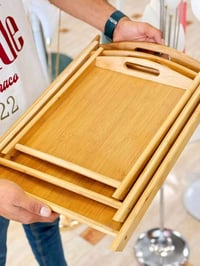 صواني خشب • ٣ أحجام • خبز وفواكه