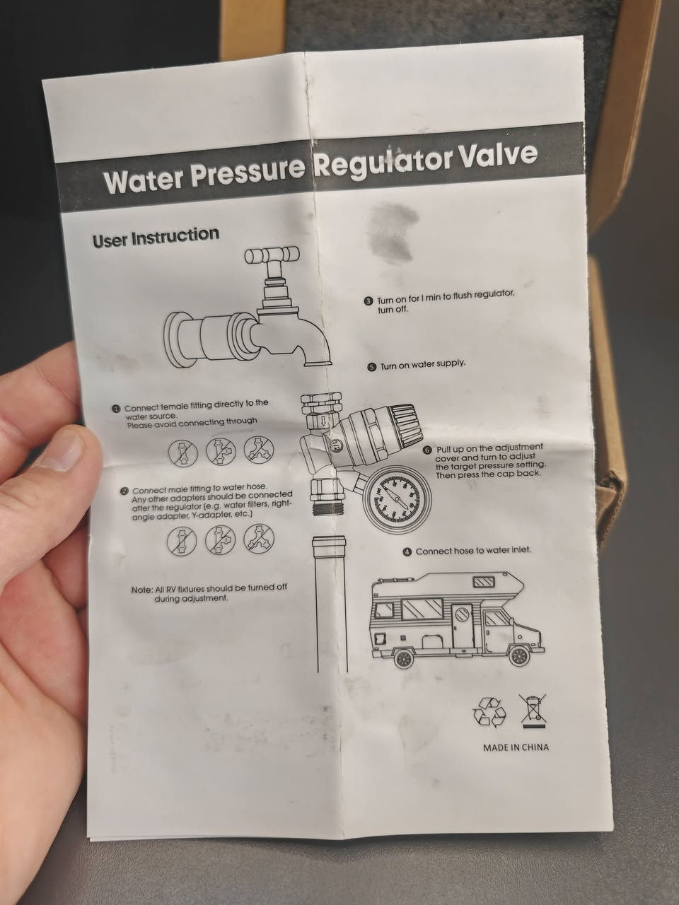 صمام تحكم بضغط الماء، نحاس بالكامل، مع الگيج الخاص، يتحمل 11 بار او 160 PSI
متوفر صمام تنظيم ضغط الماء من شركة NANORIG,، مصنوع من النحاس وخالي من الرصاص، مدخل نص انج، مع الگيج، جديد غير مستخدم بعده بالباكيت، كوالتي ممتاز جدا
يوجد توصيل لجميع المحافظات ***********
