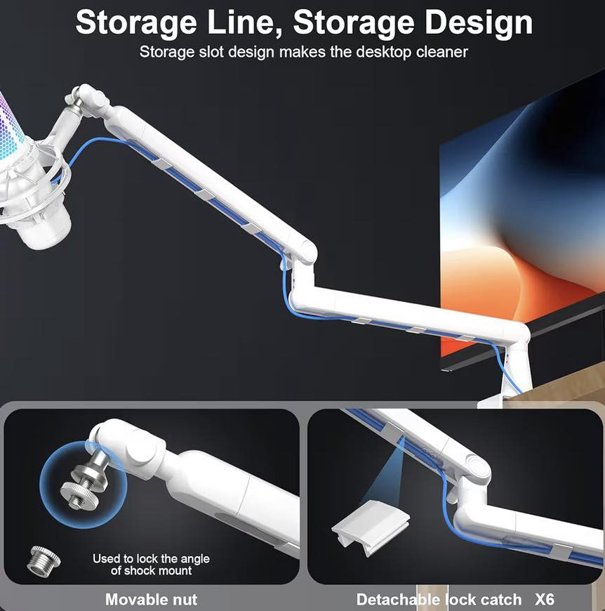 🎙️ ذراع المايك الاحترافي Aokeo AK-55 | الحل الأمثل لصناع المحتوى!

أهم المميزات:
• تصميم عصري وأنيق: متوفر باللونين (الأسود/الأبيض) بتصميم انسيابي يخفي الأسلاك داخل الذراع لنظام مكتب نظيف ومنظم.

• قوة تحمل عالية: يتحمل وزن يصل إلى 2 كجم (4.4 lbs)، مما يجعله مناسباً لأثقل الميكروفونات الاحترافية.

• توافق واسع: يدعم براغي مقاس 3/8 و 5/8 إنش، مع وصلة إضافية ليتوافق مع أغلب أنواع المايكروفونات ومانعات الاهتزاز (Shock Mounts).

• مرونة كاملة: زوايا حركة متعددة وسهولة في التعديل للوصول للوضعية المريحة لك.

• سهولة التركيب: قاعدة تثبيت قوية (C-Clamp) تثبت على حافة المكتب بأمان.

💡 ملاحظة: المنتج عبارة عن "ذراع حامل" فقط (لا يشمل المايكروفون).

#Aokeo #AK55 #BoomArm #MicrophoneStand #Setup #حامل_مايك #ذراع_مايك #معدات_تسجيل #يوتيوبر #ستريمر
#GamingSetup #Podcast #Recording #GamingIraq #جيمنج #العاب #صناعة_محتوى #بودكاست #تطوير_سيت_آب #تقنية


**إذا كنت صاحب هذا الإعلان وتريد حذفه لأي سبب، رجاءا أرسل رسالة إلى الدعم الفني**