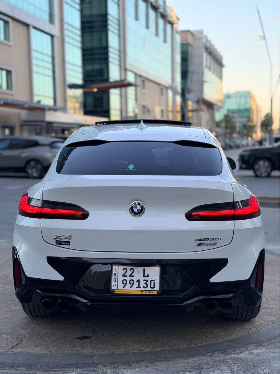 BMW / X4/.   محدثه السياره كت امبكج
موديل :2024
اللون : ابيضّ 
عنوان السيارة : اربيل
مواصفات السياره :
بانوراما 
كراسي كهرباء + خزن
تدفئة كراسي + ستيرن
صندوق كهرباء شفط + حركة قدم
دخول ذكي
اكس درايف
كاميرات 360 درجة
نظام ايماءات
لايتات ادابتف
رادارات امامي + خلفي + جانبي
انارة ترحيب
تحذير فتح الابواب
كار بلي + اندرويد اوتو
ويل 20
انارة داخلية 8 الوان
تشغيل عند بعد
تخم تاير جديد
حداديه جديد
داخل احمر ومطعم بالصاج 
5 كامرات
سياره بدون حادث السياره جاملغ خلفي كلير امريكا گير ومحرك بشرط  طاك ايرباك دشبول وستيرن عليها كت امبكج حتى بجم كبس ماشيه 36كيلو متر السعر 338ورقه بيها مجال بسيط 
رقم تلفوني :
 ☎️📞 *********** أربيل, العراق
