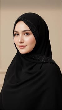 شال جرجيت • اسود • مسطرة