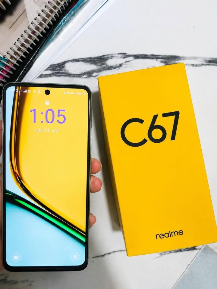 ريلمي c67  ذاكره 256 رام 12 بطاريه 5000 فول موصفات السعر 190 تواصل ***********
