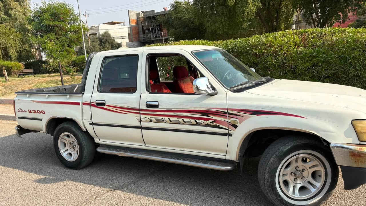 بيك اب دير للبيع✅
الموديل: 2007 

* الفئة: دبل كبين (4 أبواب)

* المحرك: 2200 سي سي ديزل

* الدفع: خلفي 

* ناقل الحركة: كير عادي 

الوكالة موجود شرط تحويل

الممشى اكثر من 200الف 

السعر : 50 ورقه وبيها مجال 
مكاني كركوك 

للاستفسار اتصال على فيس بوك او على واتساب *********** فقط واتساب
