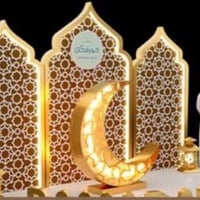 🌙✨ ديكور هلال رمضاني فاخر – تصميم إسلامي مميز ✨🌙 قطعة ديكور راقية بتفا...