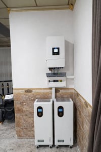 منظومة شمسية • انفيرتر DEYE 8k • بطاريات SOLAX 16kW