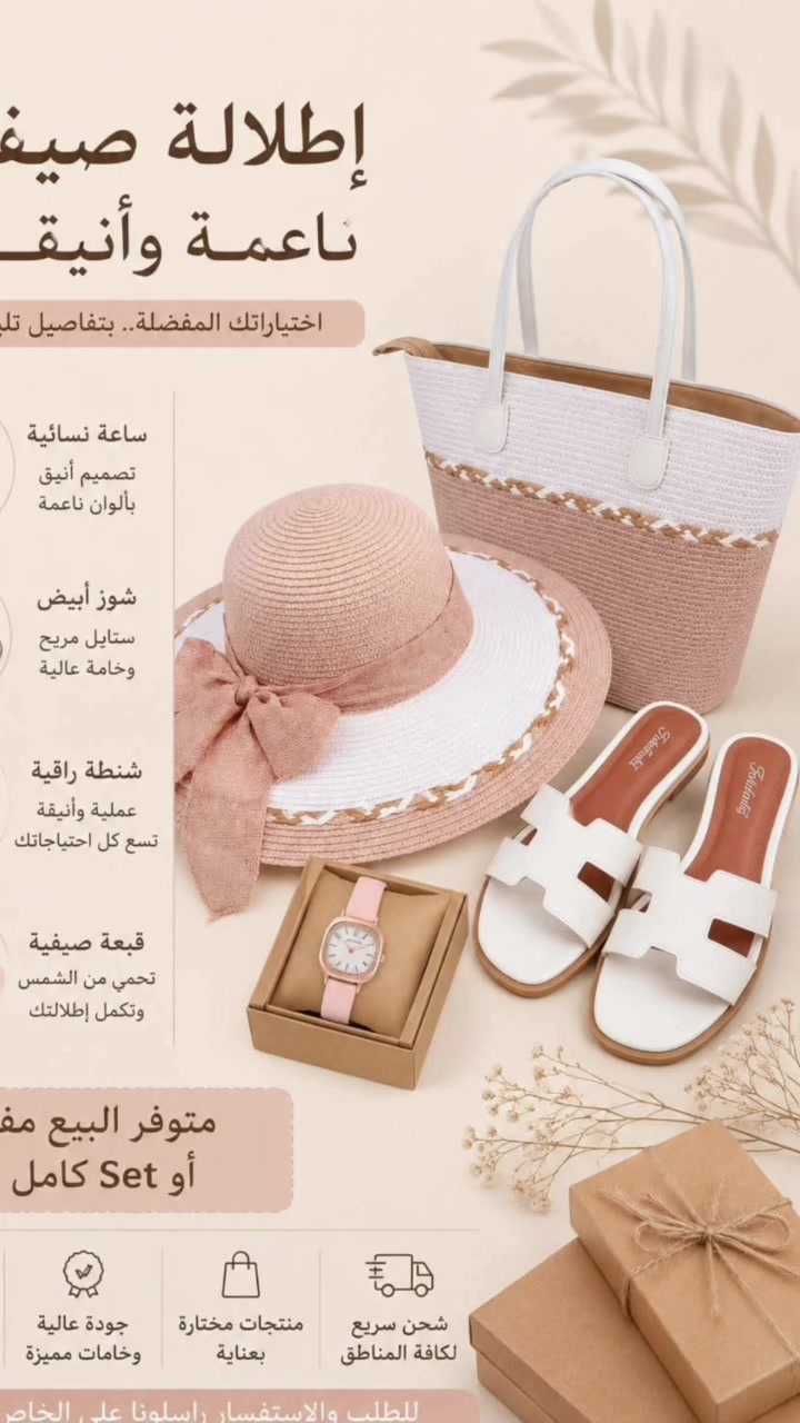 ستايل الصيف وصل بأجمل التفاصيل ✨
حقائب خوص أنيقة 👒
ترتيب يجنن ولمسة فخامة تخلي إطلالتج غير ✨
متوفر مفرد وجملة 🔥
أسعار تنافسية وشغل مرتب 💼
للحجز والاستفسار راسلينا خاص 📩


**إذا كنت صاحب هذا الإعلان وتريد حذفه لأي سبب، رجاءا أرسل رسالة إلى الدعم الفني**