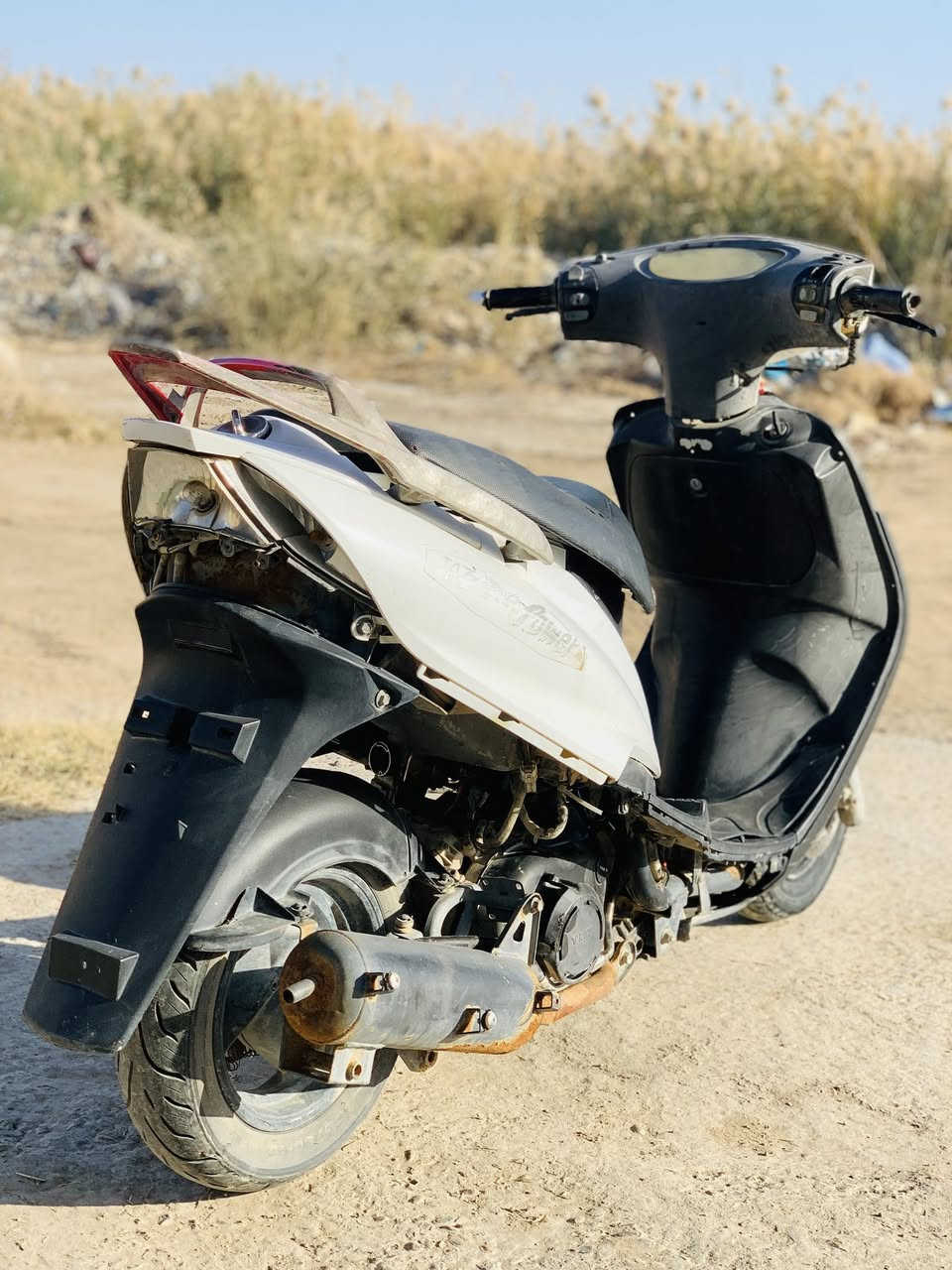 السلام عليكم دراجه جانت شغاله وتركته 4اشهر 
للبيع قيم وخذ بل يرضي الله مكاني حله  
للاستفسار ***********
