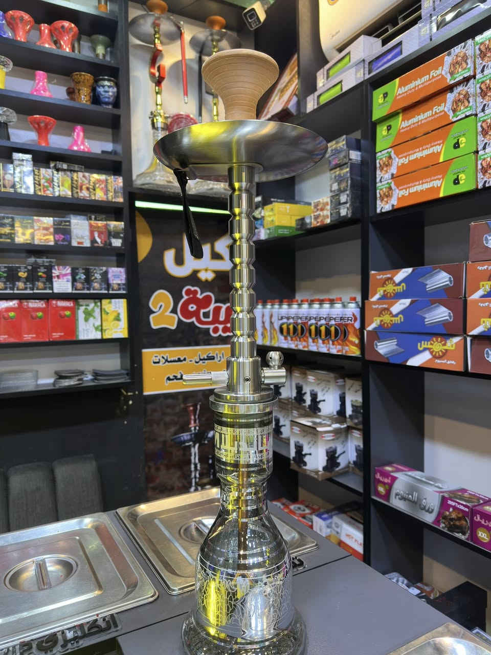 متوفر نركيله حلاوجي ضمان 10 سنوات 
سل ستيل ثقيل يمنع تكلسات والملاح 
كامل مع ملحقات + شيشه حراري 
للاستفسار وتساب ***********
