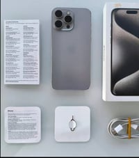 ايفون 15 بروماكس اللون تيتانيوم المميز🍁 بطاريه 87 🔋 ذاكرة 256 👍 شرق او...