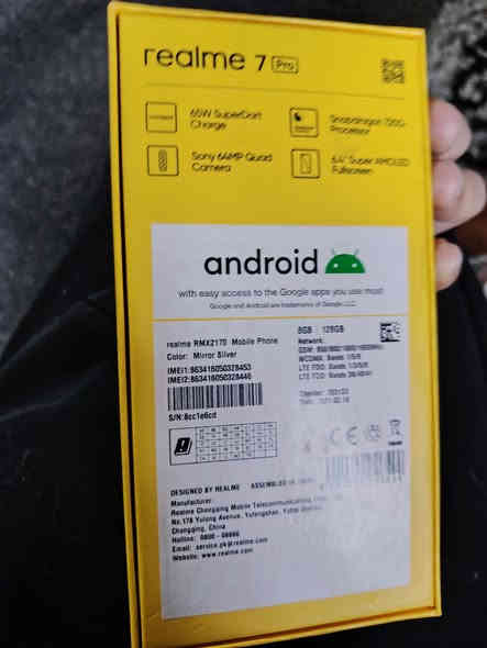 السلام عليكم جهاز ريلمي 7برو للبيع
ذاكرة 128
رام 12
شرط مامفتوح كلو شغال
بصمة شاشة  شاحنتو كاملة ااباكيت مالتو هم موجود السعر 120  وبي مجال مكاني موصل الايسر حي الحدباء الشراي يتصل على الرقم *********** او يراسل على الصفحة
