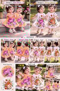 دشداشة بناتي • قماش فانيلا • ٢-٥ سنوات