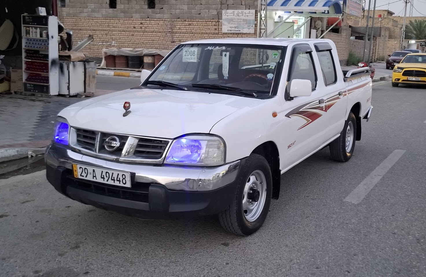نيسان ٢٠٠٨ رقم واسط بسمي 
     ***********.... سعر ٩٨
سياره جديده وجاهزه محرك كير اكسل مكفول 
تبريد حداديه تخم تاير كله جديد شاشه كامره ريموت دوشمه 
مكفوله من خياس وضربه والمعجون بيه صبغ عام بدون ضربه 
سونار ب منشور تحويل مباشر سنويه وهزه ورقم جدد مكان واسط بيع او مراوس
