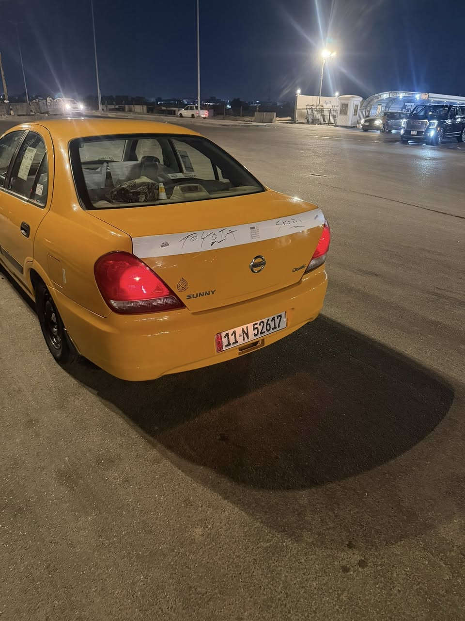 السلام عليكم عندي سني ياباني للبيع موديل 2010 رقم بغداد دولي مشروع وطني سنوية جديدة هيئة مصفرة سنوية جديدة باسمنة السيارة كير مكينة تبريد تخم تاير خير من الله بيها بنيد مبدل بلادي خشم جاملغ بدون دواخل  لاستفسار *********** بغداد
