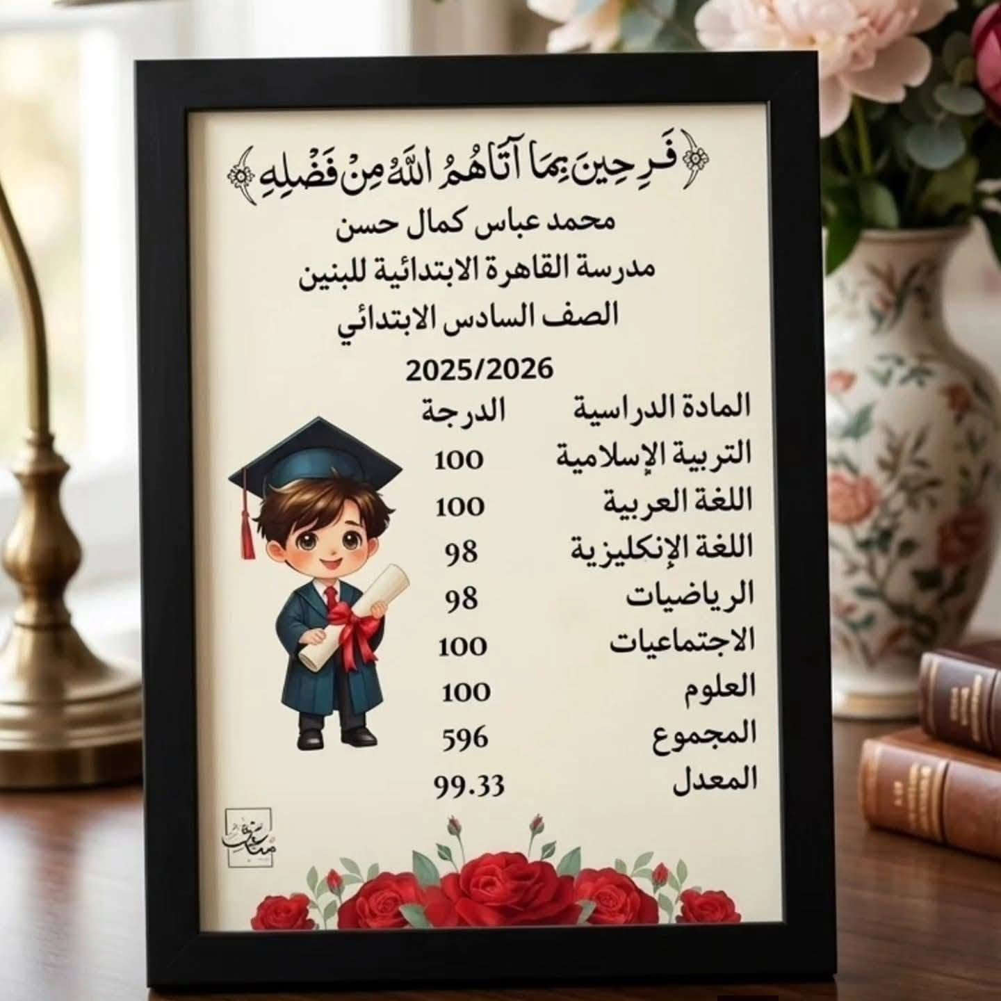 🎉🎓 عرض خاص للناجحين 🎓🎉
🎁 كوب + لوحة نجاح بتصميم موحد وباسم الطالب بسعر مميز 🔥
خلّدوا فرحة النجاح بهدية راقية تبقى ذكرى جميلة لسنوات 💖
✅ طباعة عالية الجودة
✅ تصميم خاص باسم الطالب ودرجاته
✅ تصاميم بنات وأولاد
✅ هدية مميزة للمتفوقين
✅تغليف مرتب 
قناة التلكرام تابعوها ليصلكم كل. جديد
https://t.me/cetae_2


**إذا كنت صاحب هذا الإعلان وتريد حذفه لأي سبب، رجاءا أرسل رسالة إلى الدعم الفني**