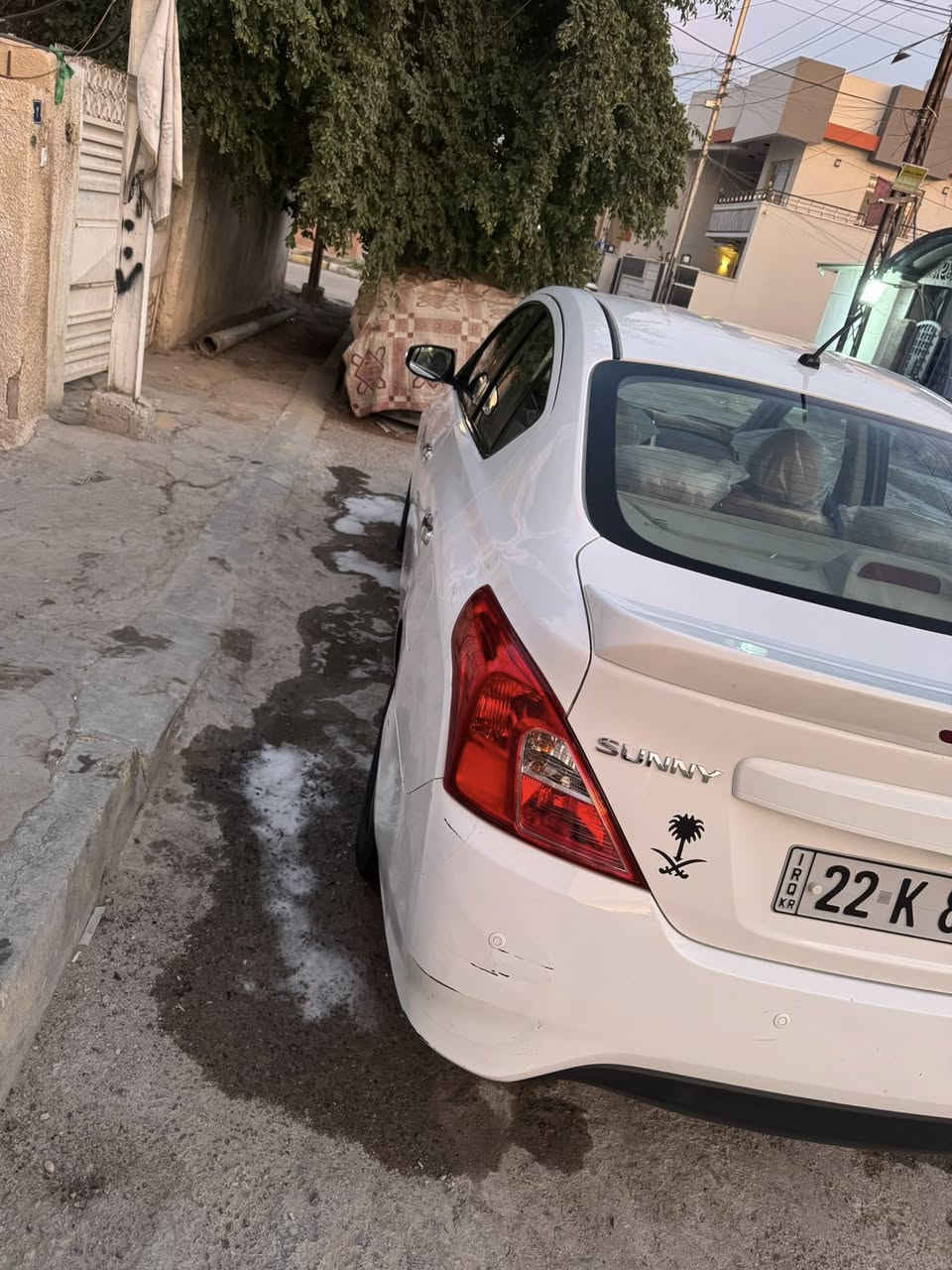 سلام عليكم نيسان سني٢٠٢٤ رقم اربيل الجديد باسمي تحويل ثاني يوم شاشة كامرة حساسات ٤جام كهرباء تبريد قطعتين اشاير بالمري بيها بارد فقط بجاملغ الامامي عكس السايق فقط قطرة صبغ ماكو  ماشية٦٤ السعر ١٢٣ اي استفسار واتساب*********** واني حاضر
