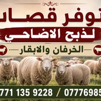 يوجد كصاب ذبح الأضاحي  07776958417