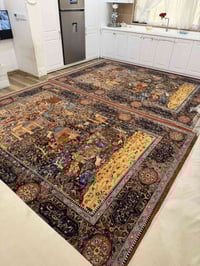 ٢٥٠×٣٥٠ • سجادة بريلاندي أصلية • مبطنة بمطاط