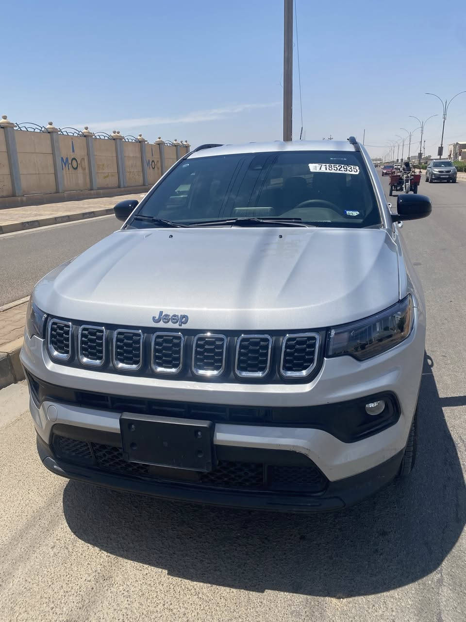 السيارة : جيب كومباس لاتيدو
🔷سنة الصنع :2025

رقم شهداء ميسان 

🔶السعر : 180 ورقة

🔷الضرر :تبديل صندوق كم موضح في الصور

بدون ايرباك

🔷المواصفات:

🔹حجم المحرك 4 سلندر 2.0L

🔹عداد المسافة4 الف ميل

🔹رادار امامي وجانبي وخلفي

🔹تنبيه الخروج عن المسار

🔹كراسي جلد

🔹اوتو ستوب

🔹دفع رباعي AWD

🔹ويل كب حجم 18 انج مع اطارات  جيده جدا

🔹وضعيات قيادة

🔹لايتات LED بالكامل

🔹شاشه تحكم بالايعازات

🔹تحكم ستيرن جهتين

🔹بصمة ابواب وتشغيل

🔹مع باقي المواصفات الاعتيادية

☎️ الاتصال :

***********

سياره جديده وجاهزه
