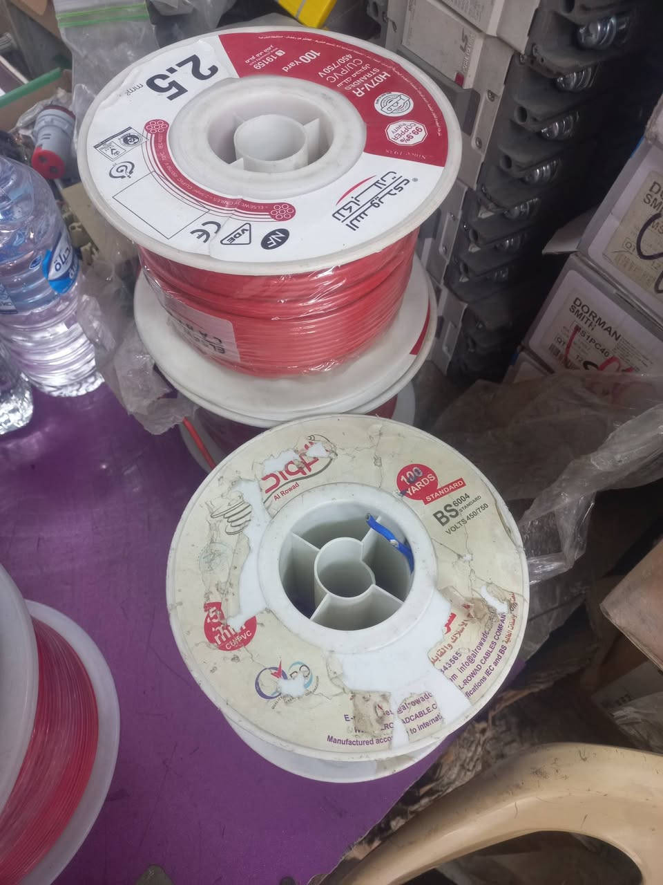 2 لفه فنار 4 ملم السعر 85 سعر الوحده
3 لفه جده سعودي حراري 4 ملم سعر 70 
6 لفه جده سعودي 2.5 ملم سعر الفه 50 حراري 
3 لفه جده سعودي عادي 2.5 سعر الفه 50 
2 لفه سويدي مصري 2.5  سعر اللفه 50 عادي . 
*********** بغداد
