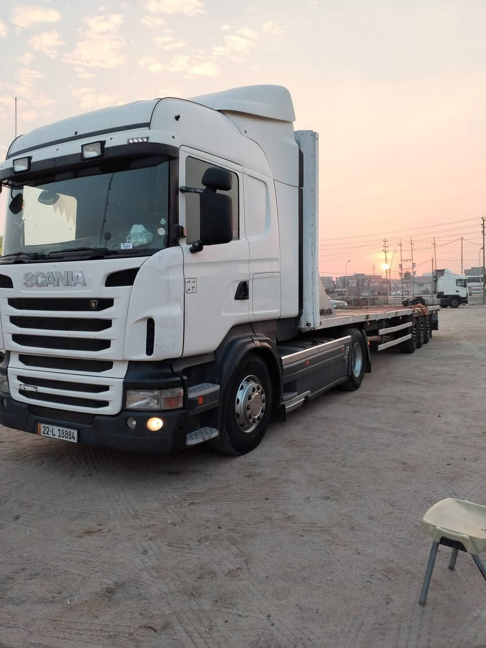 سكانيه للبيع موديل 2012 رأس وعربانه محرك نجكسن  عربانه شمتز تخم تاير كير ٣ب٣ فول مواصفات ثلاجه رتايدر تحكم ستيرن سنويه 29 شرط تحويل سياره كفاله عامه بشرط وضغ شركه ***********
الحله جبله معرض النصراوي
