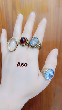 خواتم نحاس • حجر طبيعي • توصيل لجميع المحافظات