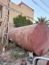 للبيع تانكي حديد 6 ملم  السعة 24 الف لتر  السعر مليونين وبي مجال بسيط ...