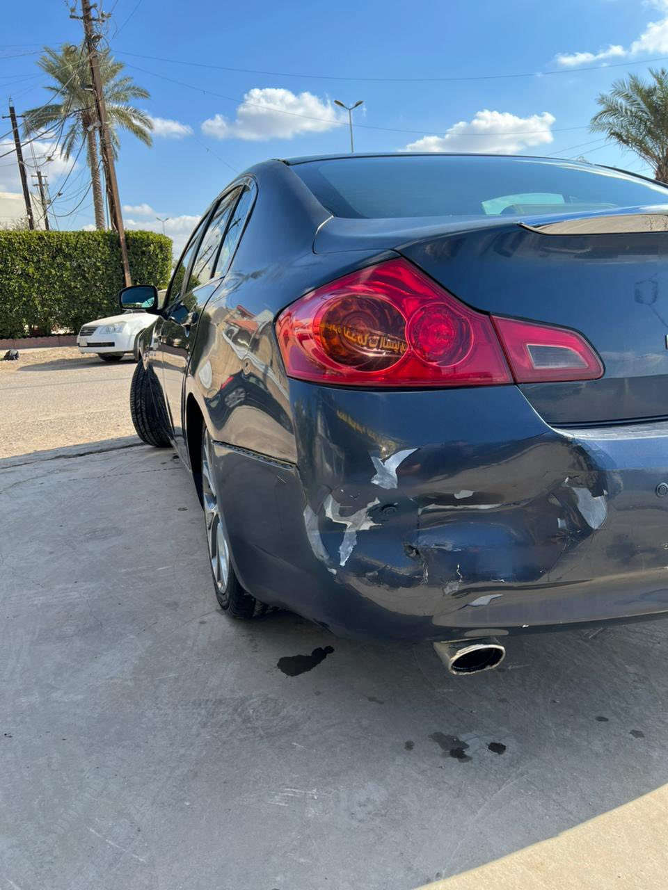 السلام عليكم 
انفنتي G35 
فول مواصفات
خليجية 2008
بيها اماكن صبغ ابيع عام 
ماشية 87 الف
السعر 85 ورقة وبيها مجال 
***********
مكان المنصور
