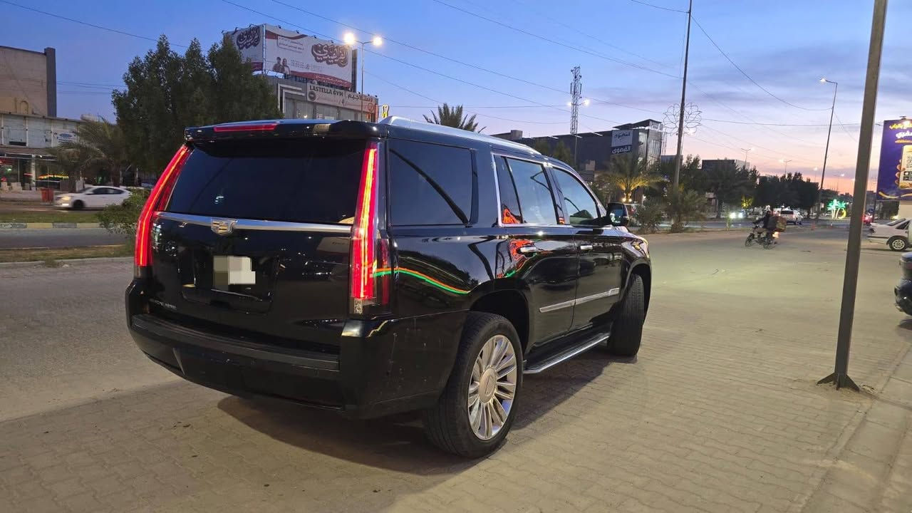 🔰  كـاديـلاك اسـكـاليـد  🔰
     
                   موديل / 2017
وارد امريكي 
بيهة صبغ جاملغ امامي ايسر وجاملغ خلفي ايسر
_______________________________

مــــواصـــفــــات 

فول موصفات 1/1  

✅محرك 6200 V8

✅دبل رادار امامي

✅لايتات زنون LED

✅حساس امامي خلفي

✅كامرة امامية تحديد مسار

✅كامرة امامي لرؤية ليلية نهارية

✅لدات امامية LED 

✅ردار امامي مانع تصادم 

✅بانوراما فتحة سقف 

✅ويل كب كروم 

✅حساس اطارات 

✅فور ويل دفلوكات 

✅مري شفط 

✅مري اشاير ترحيب علامة

✅كامرات جانبية 

✅رادار جانبي

✅مري عاكسة للضوء

✅كامرات 360 درجة

✅ردارات 360 درجة

✅انارة ترحيب خلفية LED

✅ انارة خلفية LED 

✅قمارة شامو كنتارا

✅قاصة

✅كراسي تبريد تدفئة امامي خلفي 

✅كراسي كهرباء امامي خلفي

✅كراسي خزن ميموري ذاكرة مقاعد

✅ دوسات بانزين وبريك متحركة كهربائية

✅كشن السايق هزاز 

________________________
رقم سليمانية بإسمي

التواصل ***********

عنوان السيارة /  النجف الأشرف

________________________
