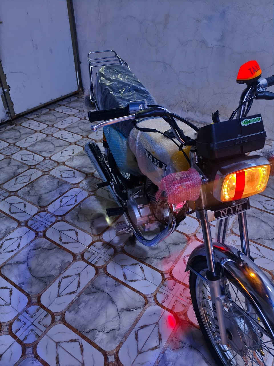 سلام عليكم دراجه نامه اخت الصفر صارله 4 تيام طالعه من الوكيل شلعه ومعدل فول محرك اصبانه ممطخوك شوف عينك سعر 780وبي مجال راسل خاص وتدلل مكاني اسره المقفودين 
*********** 📍
