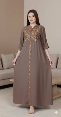 دشداشه نسائي • كشمير ايطالي • مقاسات ٢XL-٥XL