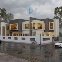 تصميم واجهة • بيت على شارعين • بعقوبة المعلمين