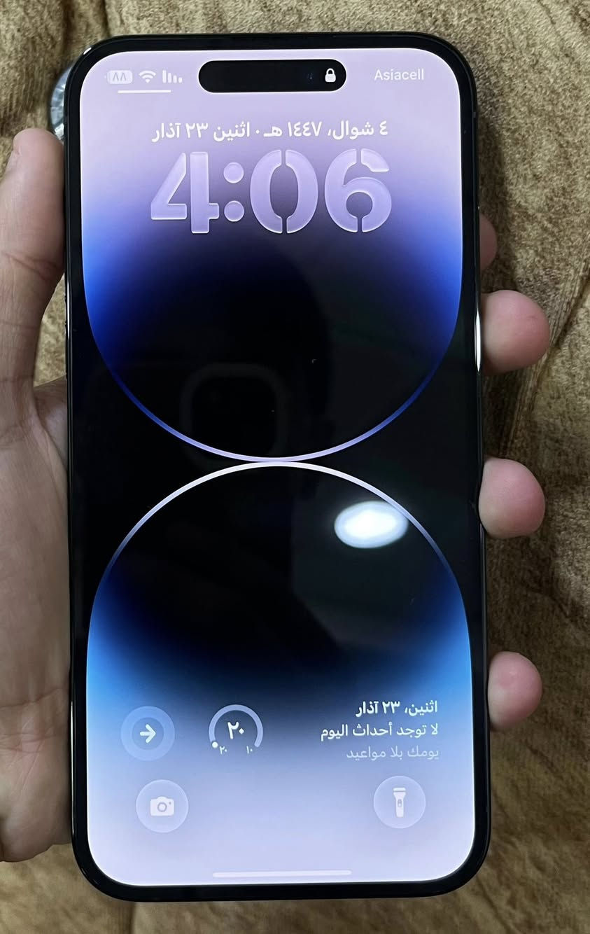 مكلف بالنشر ايفون14بروماكس نضافه 100/100 بطاريه 98ذاكره256 مكان الزويه السعر خاص للاتصال ***********
