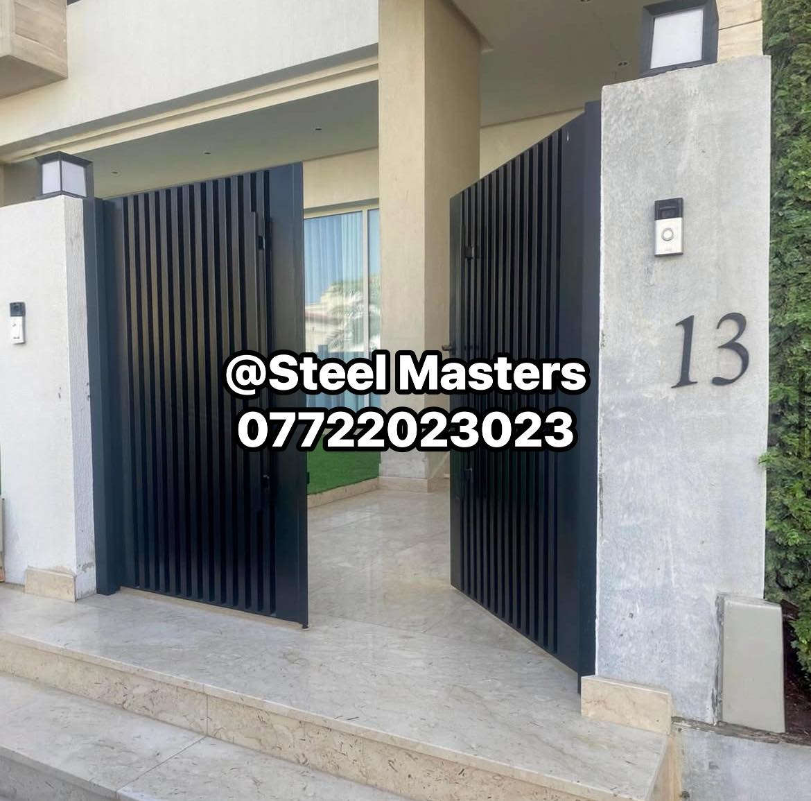 🛑نقدا & بالتقسيط 
ورشة Steel Masters لأعمال الحدادة 

تنفيذ وتوريد باب حديد رئيسي تشكيل 

✅ تصميم عصري يناسب جميع المداخل 
✅ خامات حديد عالية الجودة   
✅ تنفيذ دقيق وتشطيب احترافي لضمان افضل النتائج 

📐 تصميم عملي  _ متين وامن متناسق مع الواجهات الحديثة 

تنفيذ فعلي من ورشة #steel_masters

📍 للتواصل والاستفسار:
+964 ***********
العراق_بغداد
