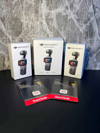 DJI Pocket 3  بنسختين الكومبو  والسنكل كل قطعه وياه رام اصلي ساندسك ال...