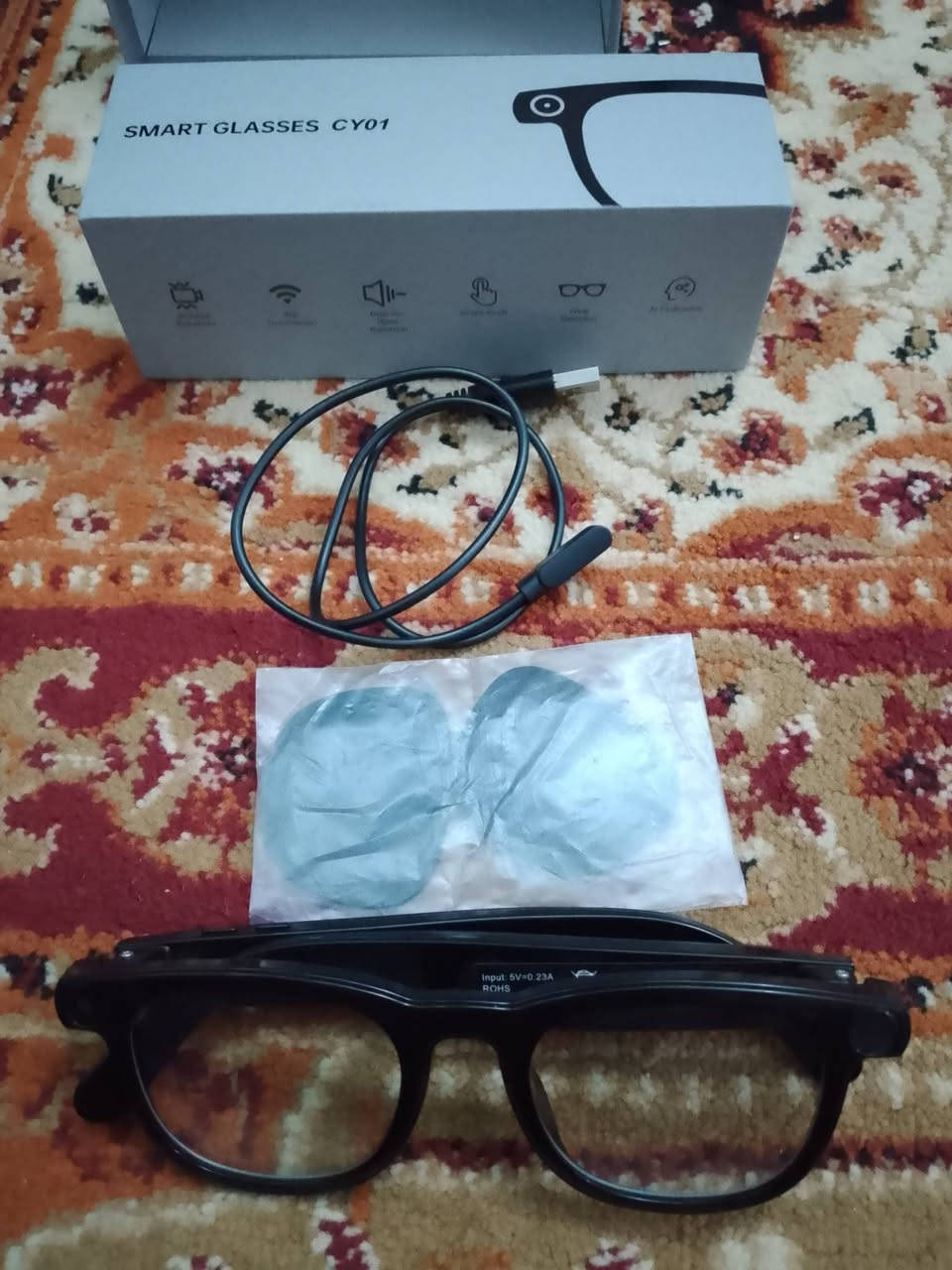 للبيع نضاره smart glasses cy01كامره والتقاط الصور وتسجيل صوتي وترجمه بالذكاء الاصطناعي ومساعد صوتي
مصار سبوع من ماخذها  السعر 50الف بغداد الجديده 
***********
