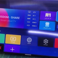 شاشة الحجم 32 سمارت ام النترنيت جديدة غير مستخدمة بس علئ كد الفحص نتفت...