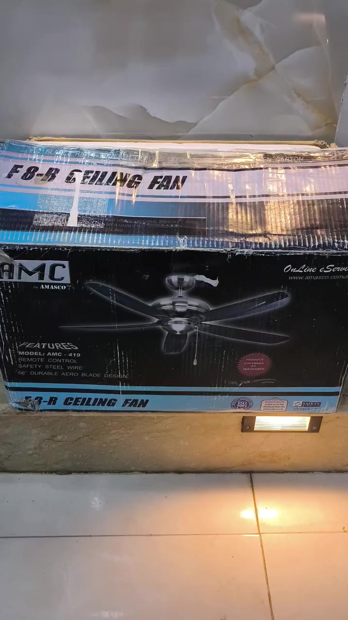 مروحه باله اصلي لوك 
مثل مموضح بالفديو  ماركه امريكي 5 ريشه 
مزاد من 25 الف 
بالعافيه على الي ياخذها


**إذا كنت صاحب هذا الإعلان وتريد حذفه لأي سبب، رجاءا أرسل رسالة إلى الدعم الفني**