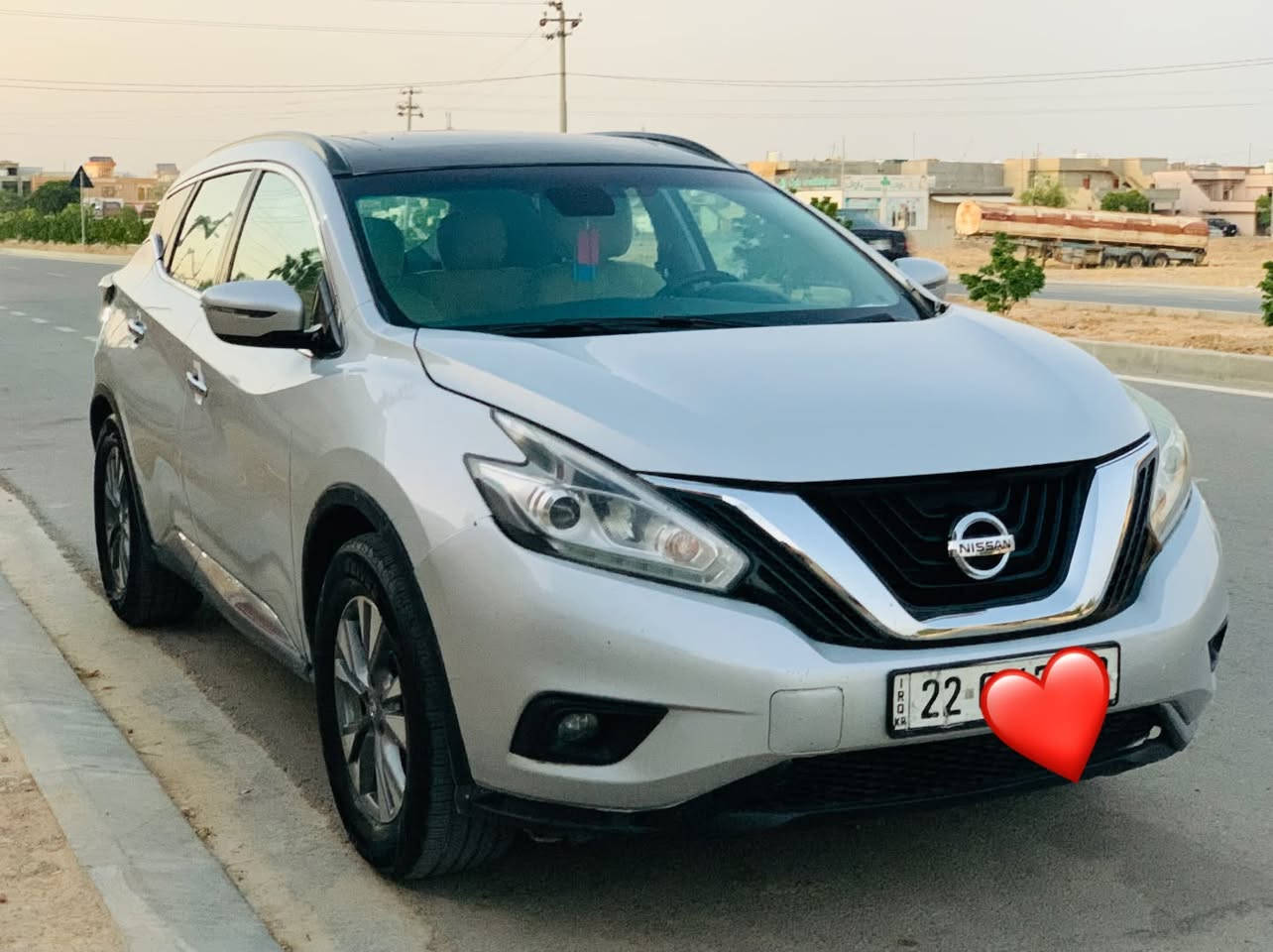 سلام علیكم اخوان 
سیارە مورانو للبیع

مودیل ٢٠١٧
مواسفات SV Awd
فوول مواصفات

شاشە . كامیرە . 
بصمە 
شغال
ابواب بصمە
سندوق كهربایی 
مكینە ٦ سلندر
حجم مكینە ٣.٥
كشنات هیتر
كشن كهربایی
بانوراما 

سیارە بیها ٤ قتع سبغ 
و رقم اربیل ب اسمی 
تحویل غرامە بشرت 
سنویی جدید حتا ٢٠٢٨

 مكان سیارە بل طوزخورماتوو
***********

