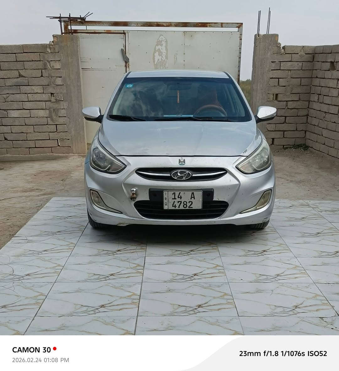 بسم الله الرحمن الرحيم
السلام عليكم سياره للبيع
اكسنت موديل 16خليجي
محرك وكير 1400دوش
سياره تبريد تدفىه كهربايات
جاهزه سياره (صبغ حزام) 
سعر ((65)) وبيه مجال قليل
مكان سياره ذي قار ((جبايش)) 
***********
