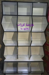 رفوف حديد ٢٠ • سفينة وسطية ٢ • ميز كاشير المنيوم