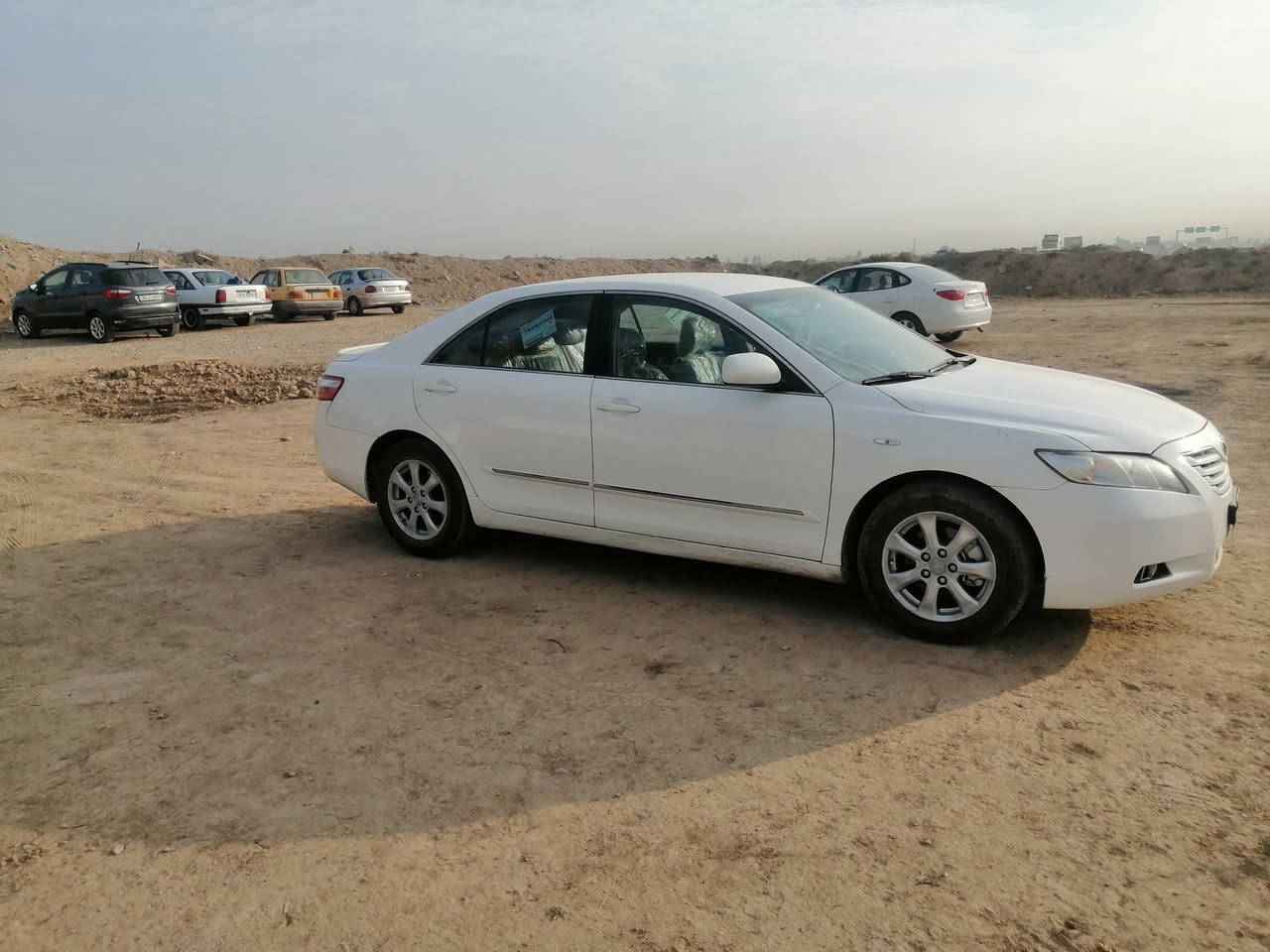 كامري خليجي موديل2007 بدون صبغ بيها بارد شبر جامرلغ سكن خلفي (***********)
