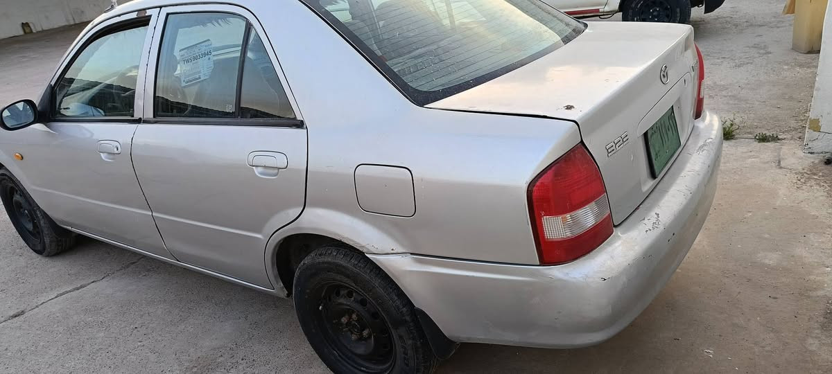 مازدا 323 صندوق
موديل 2000  شرط تحويل 
.... تبريد شغال...كير عادي 
سيارة صبغ عام 
سعر 28. ورقة ومجال 
العنوان قضاء بردرش 
***********

