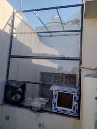 سقف زجاج بولي كاربون ابلاستك   المنشأة تركي و   والعمل  بديل الزجاج عا...