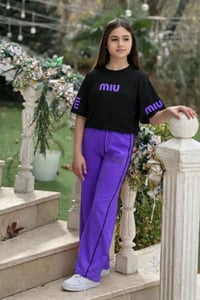 سوت بناتي • قطن ليكرا • ٣–١٠ سنة