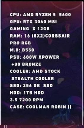 بغداد
السلام عليكم pc موصفاته موضحه بصوره كامل شاشه وماوس وكيبور يوبي اس 
شاشه نوع benq zowie 144فريم حجم 27
يو بي اس 1500 ماوس اتاك شارك x11
كيبورد ماد 68 +حساب فورت نايت 218سكن سيزن 2كامل قيم وخذ


**إذا كنت صاحب هذا الإعلان وتريد حذفه لأي سبب، رجاءا أرسل رسالة إلى الدعم الفني**