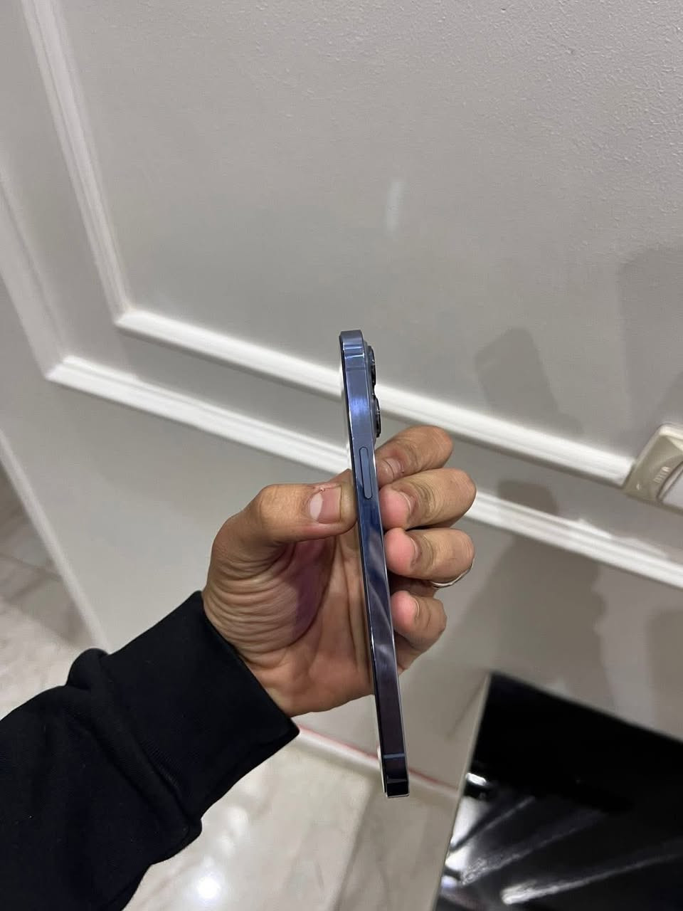 ايفون 13برو ماكس لوك لون بحري ذاكره 256 
بطاريه96 ضمان اسبوع اي عطل اي خلل يرجع 
مكاني بعقوبه الشراي ينتصل ***********
